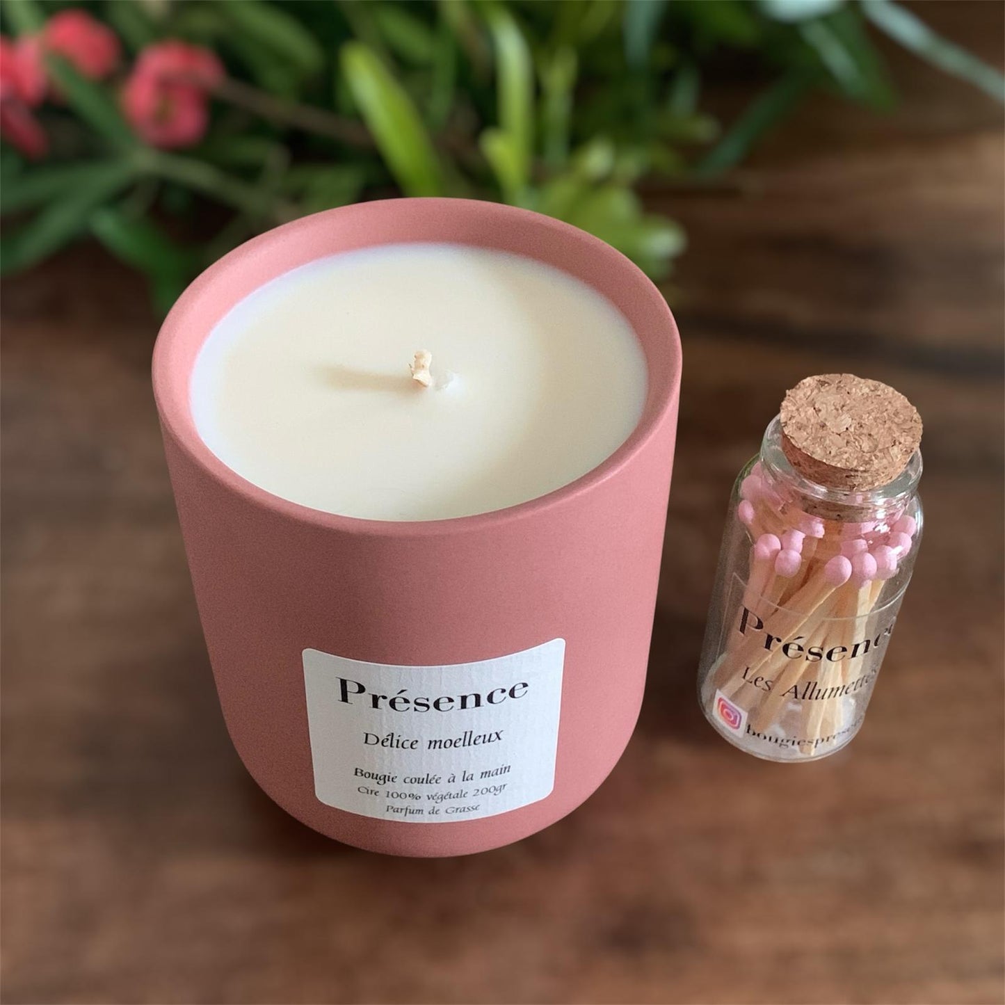 bougie delice moelleux terracotta 200g