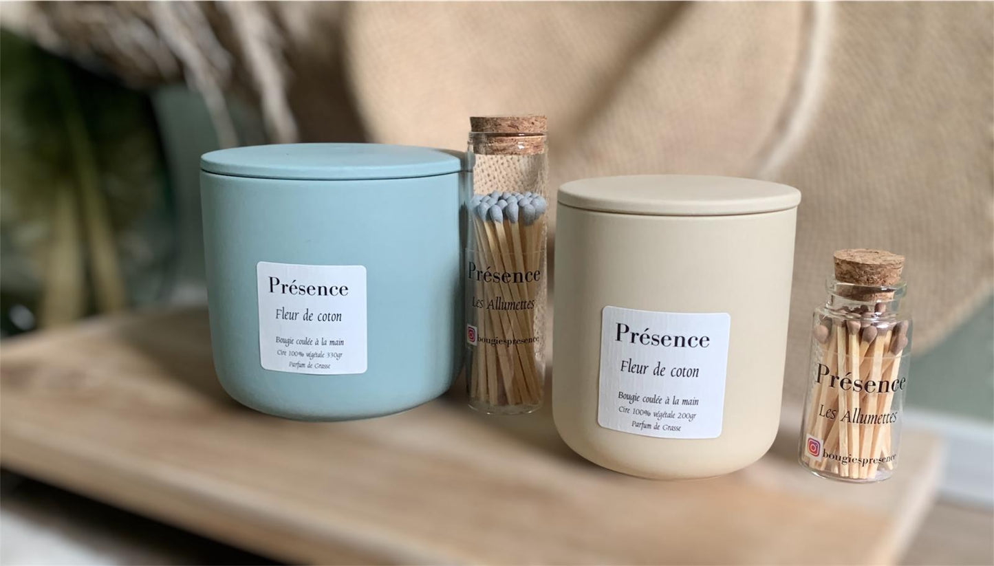bougie fleur de coton ambiance 3