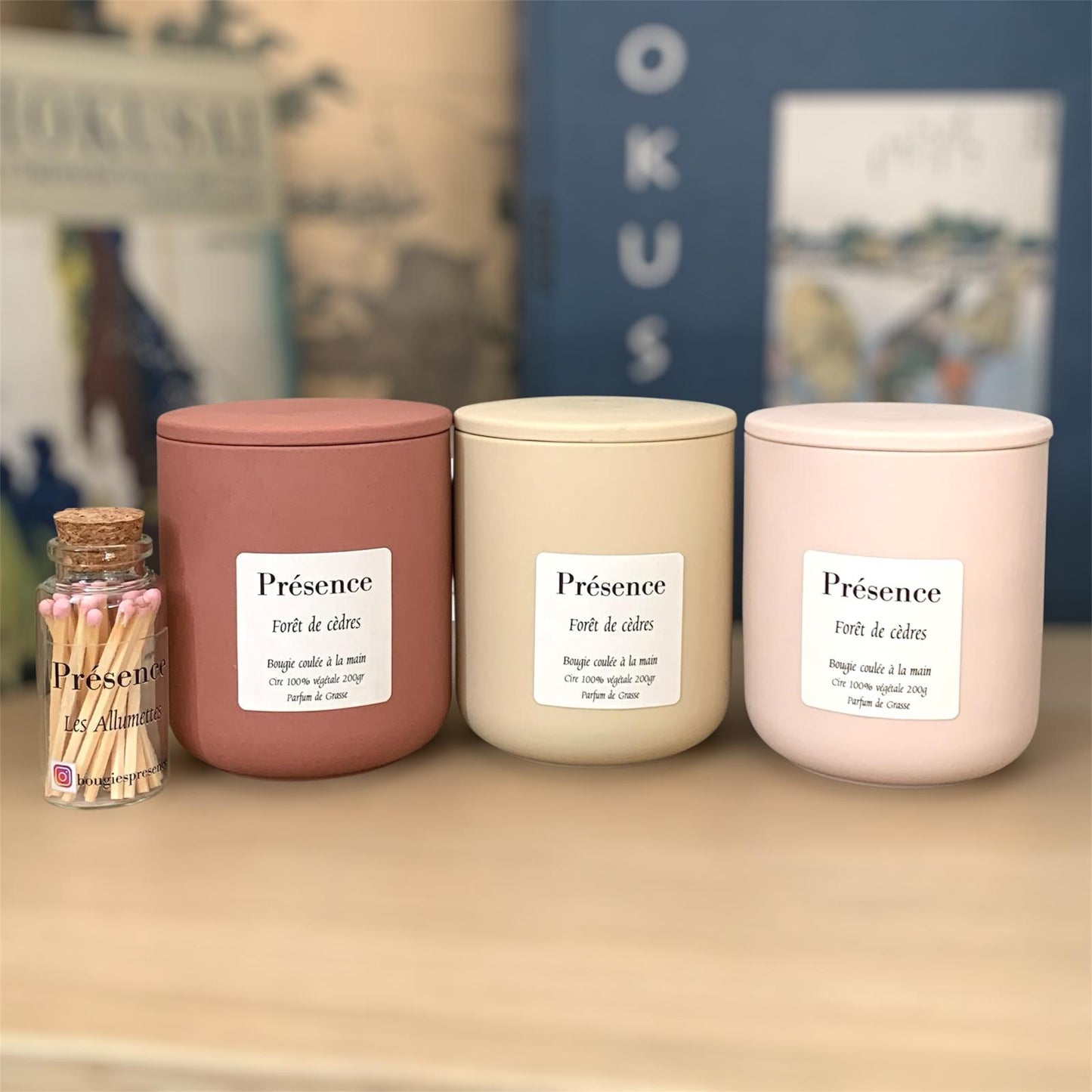 bougie foret des cedres 200g ambiance