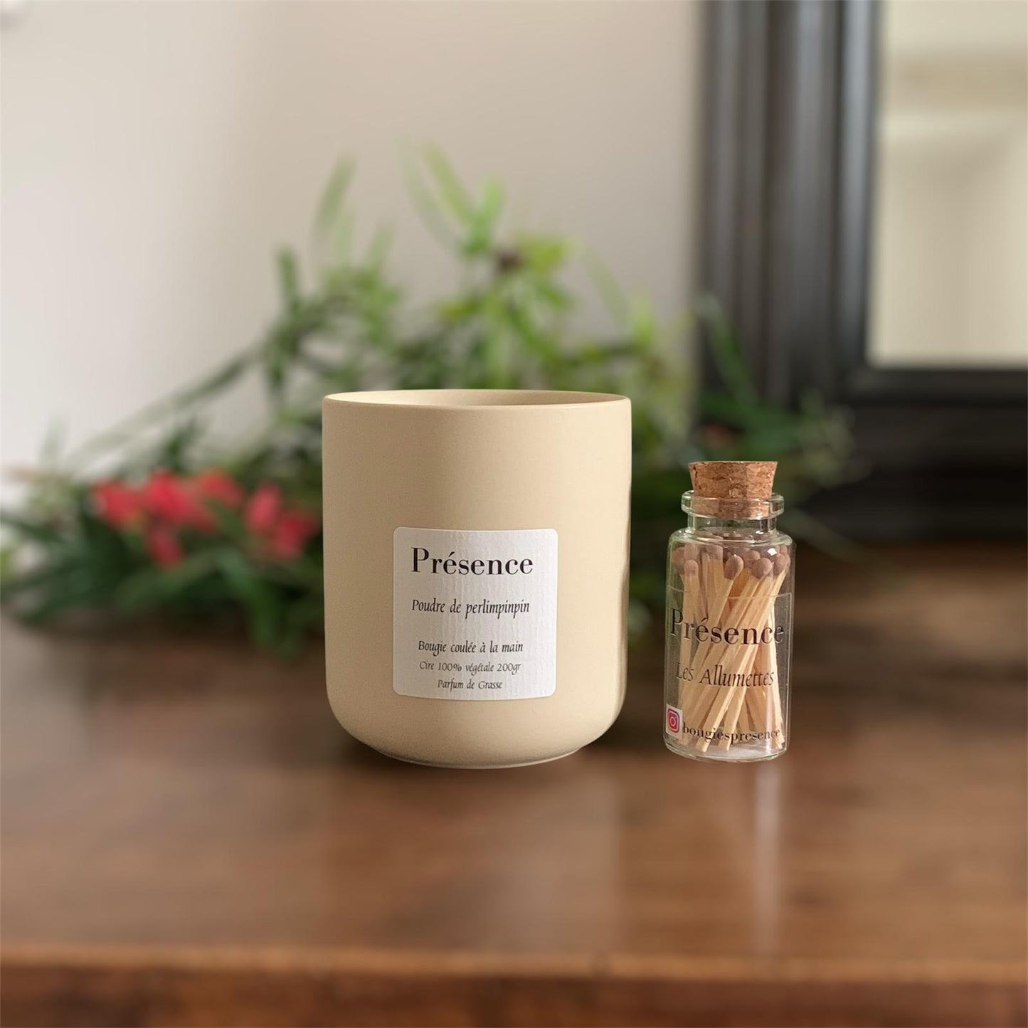 bougie poudre de perlimpinpin beige 200g