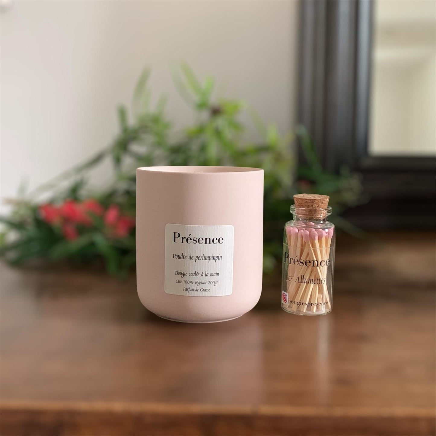 bougie poudre de perlimpinpin rose poudre 200g