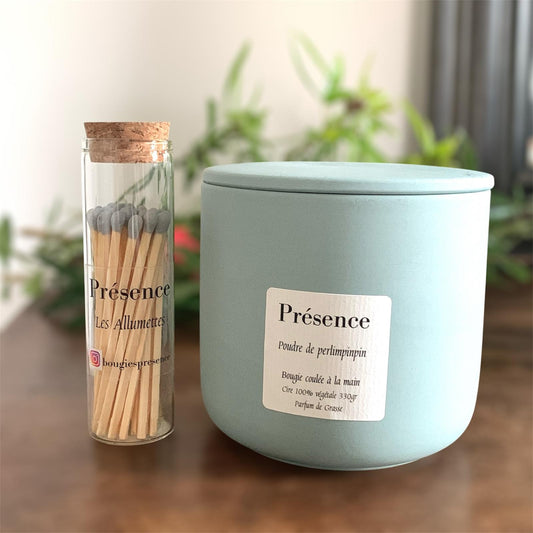 bougie poudre de perlimpinpin vert paon 330g