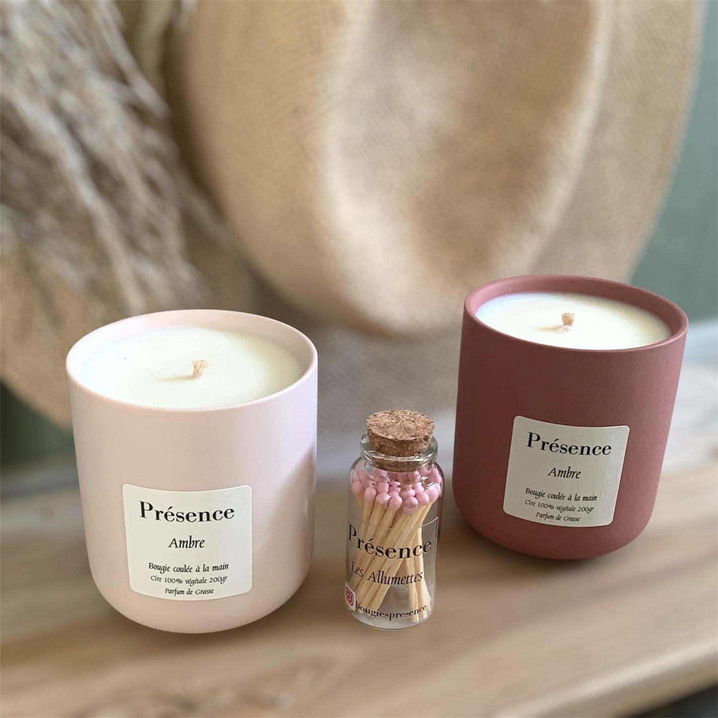 bougie ambre ambiance 200g