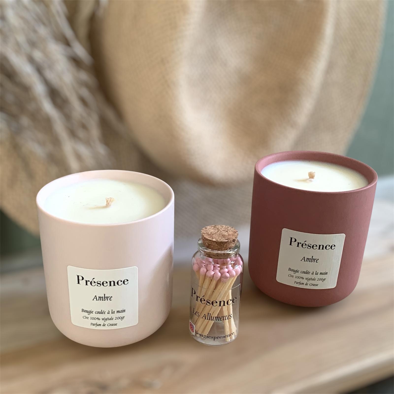 bougie ambre ambiance 200g