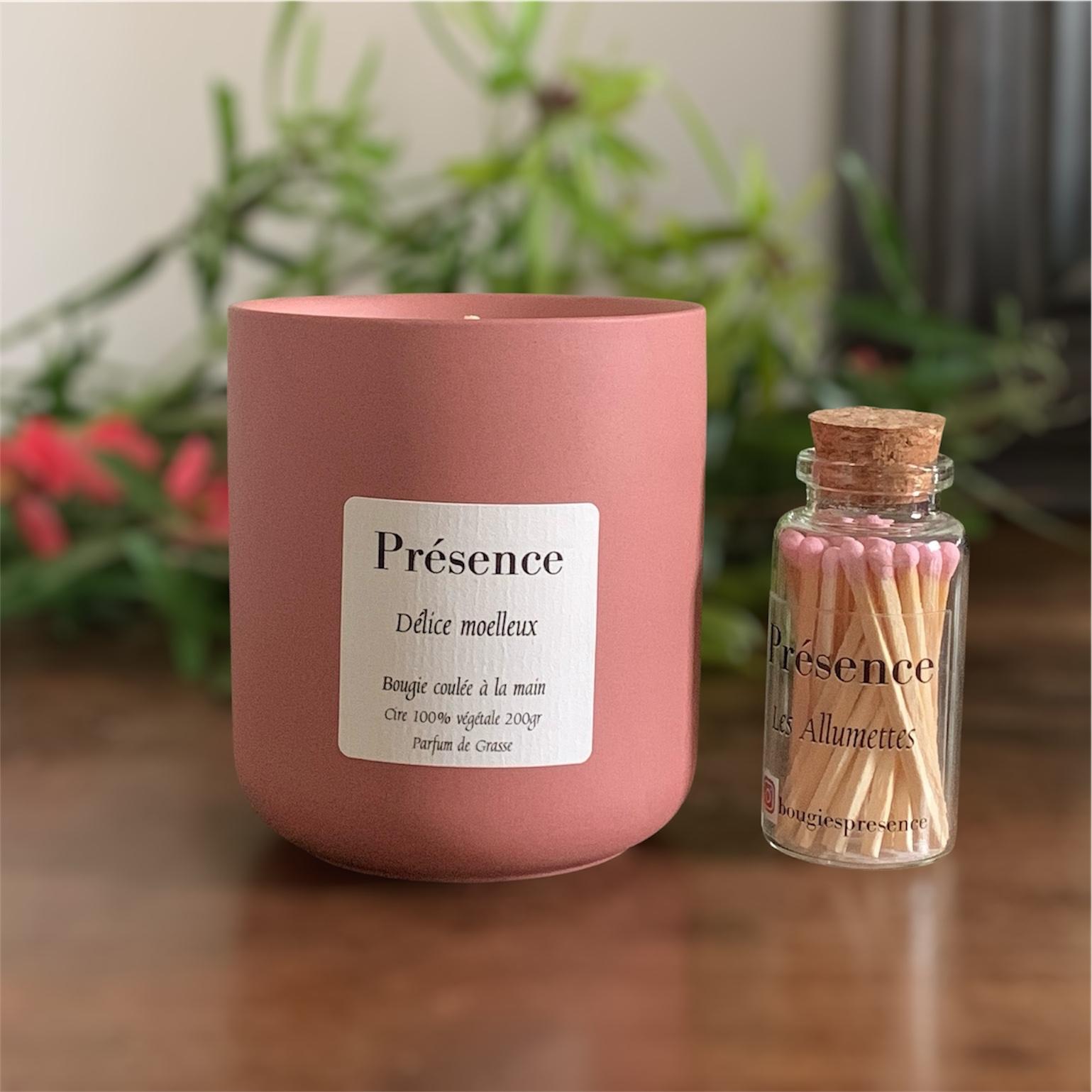bougie delice moelleux terracotta 200g