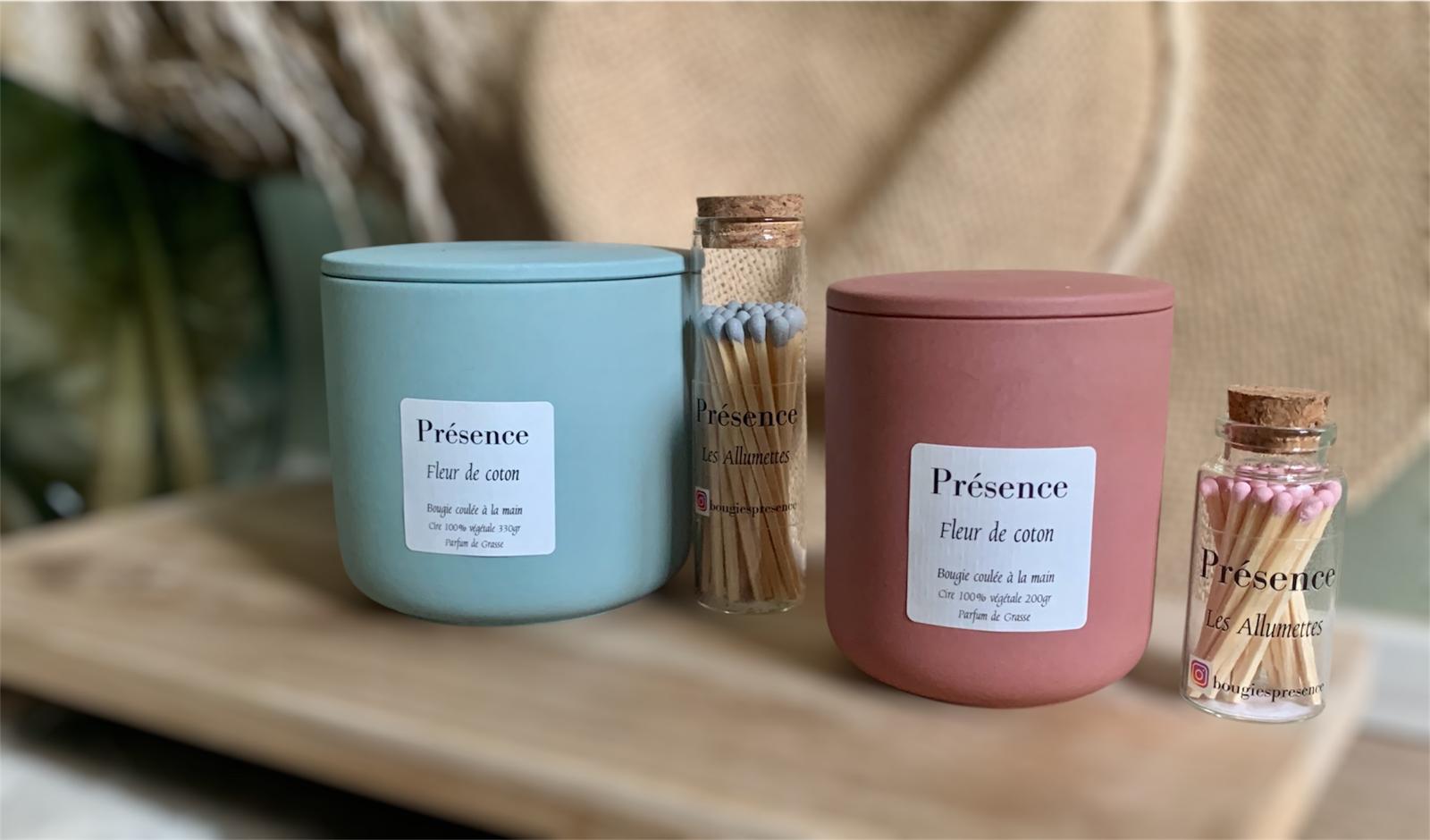 bougie fleur de coton ambiance 2