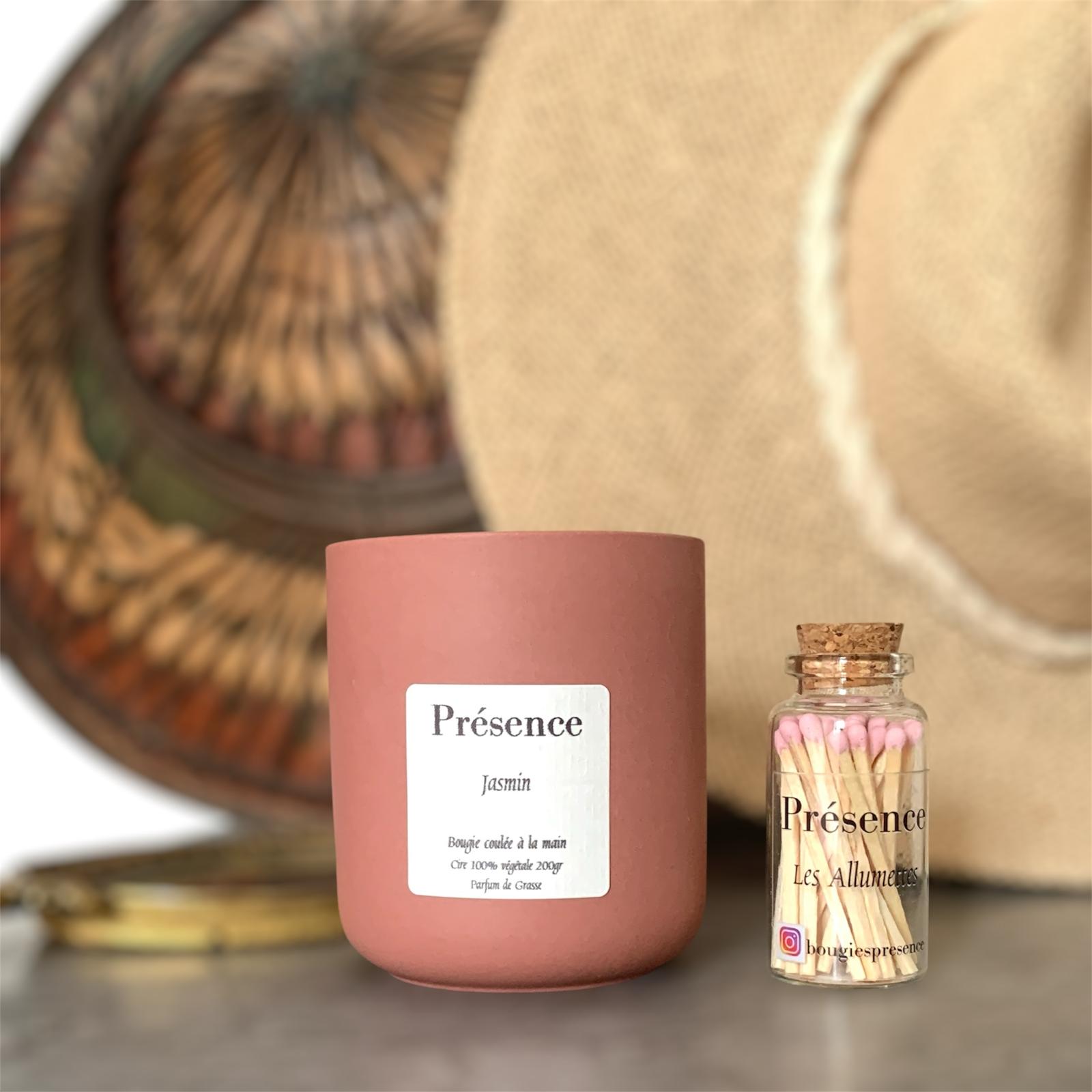 bougie jasmin terracotta 200g