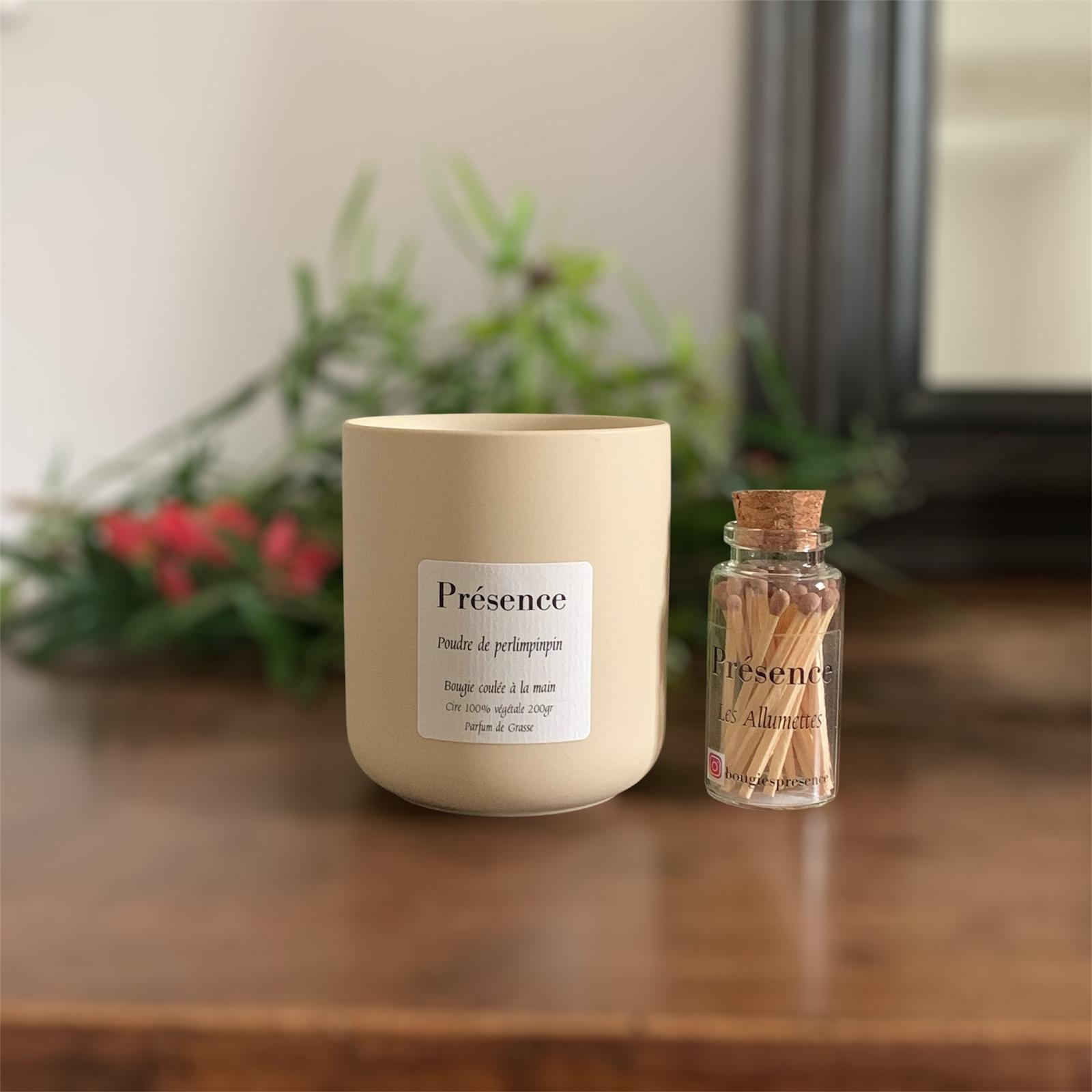 bougie poudre de perlimpinpin beige 200g